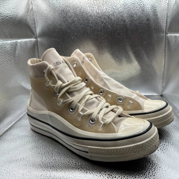 Size M 7 W 9 Kim Jones x Converse Chuck Taylor All-Star 70 Ivory Shoes 171258C - Picture 1 of 9